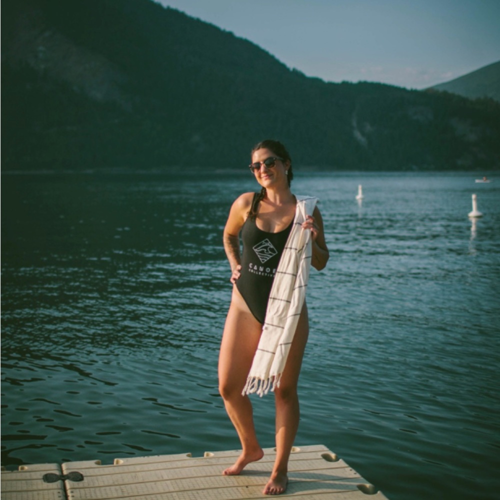 New Canoe Collective Bathing Suit Black